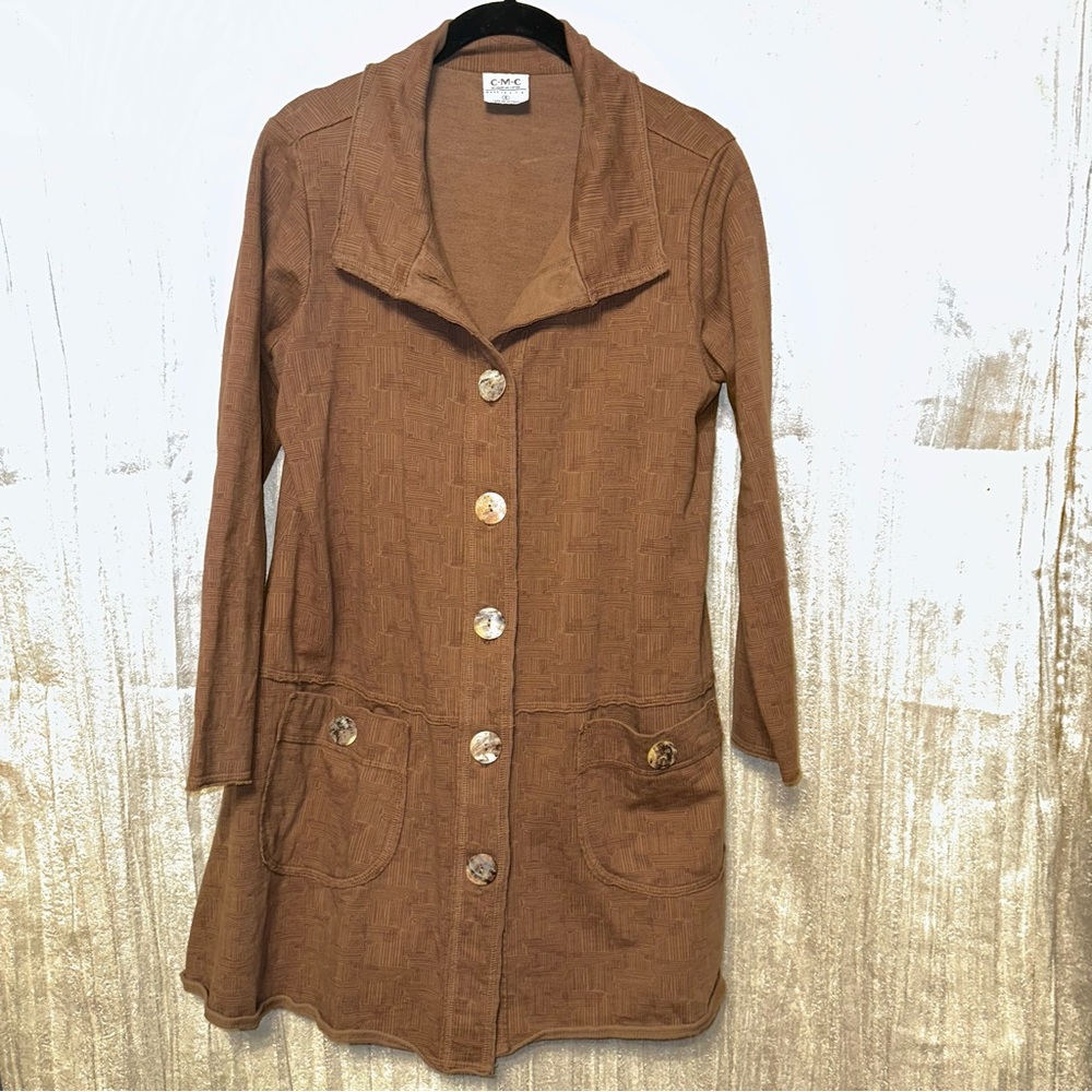 Lagenlook CMC Color Me Cotton Chic Jacket Topper {Small} USA Made LN Tunic